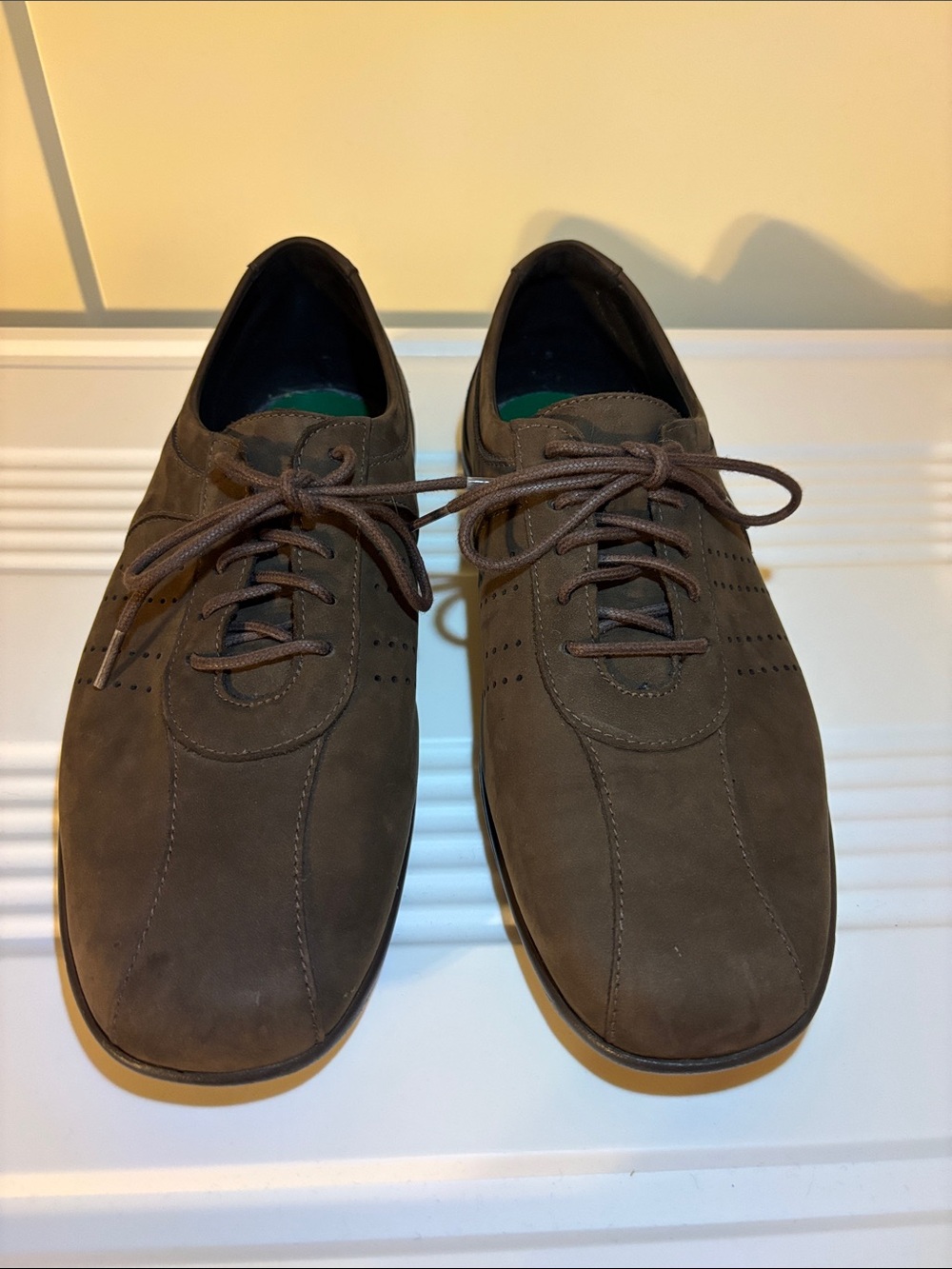 SAS Men's Matteo Shoes in Dark Brown Size 10M -NO insoles